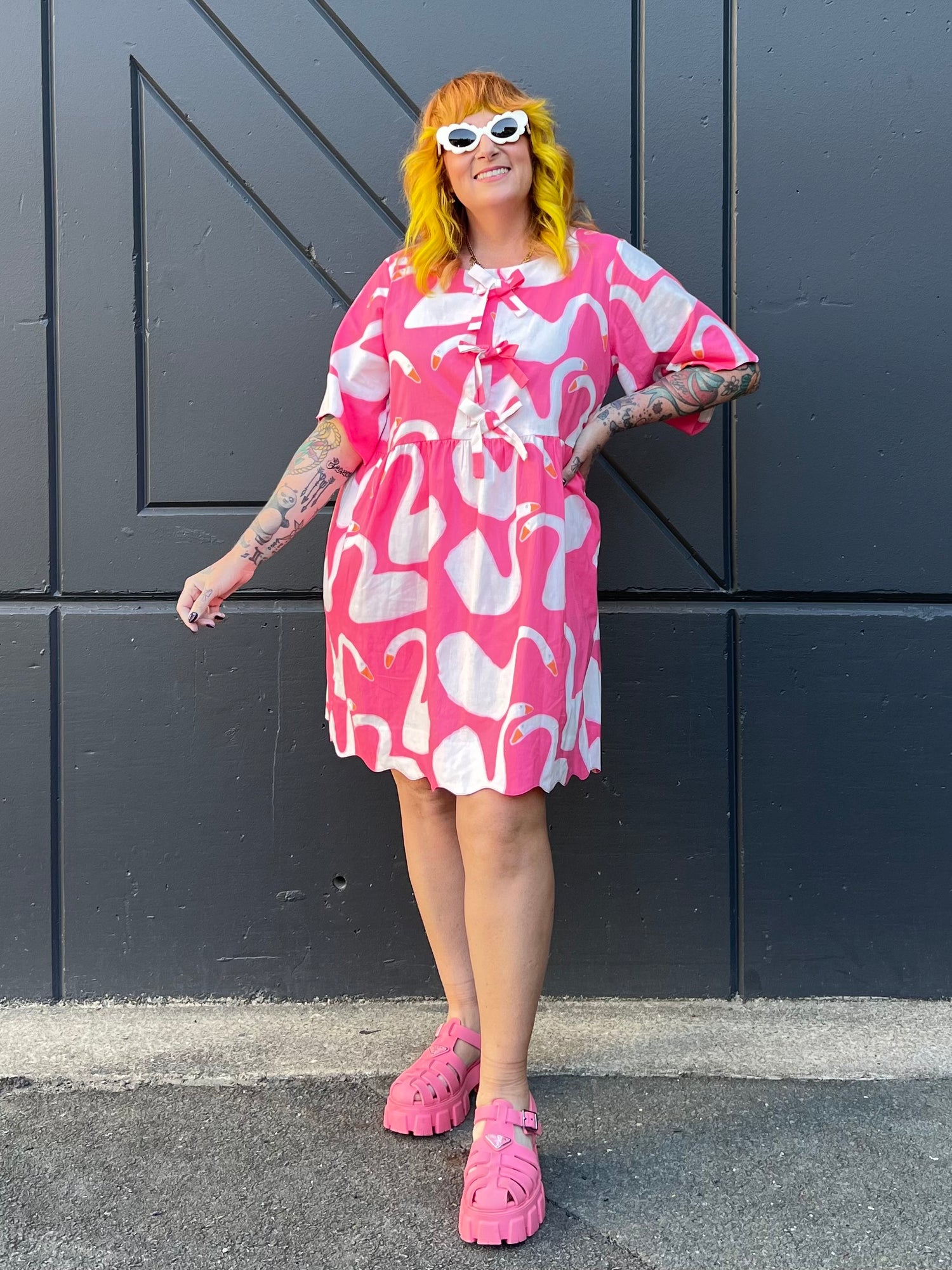 Swan Wavy Dress (short)