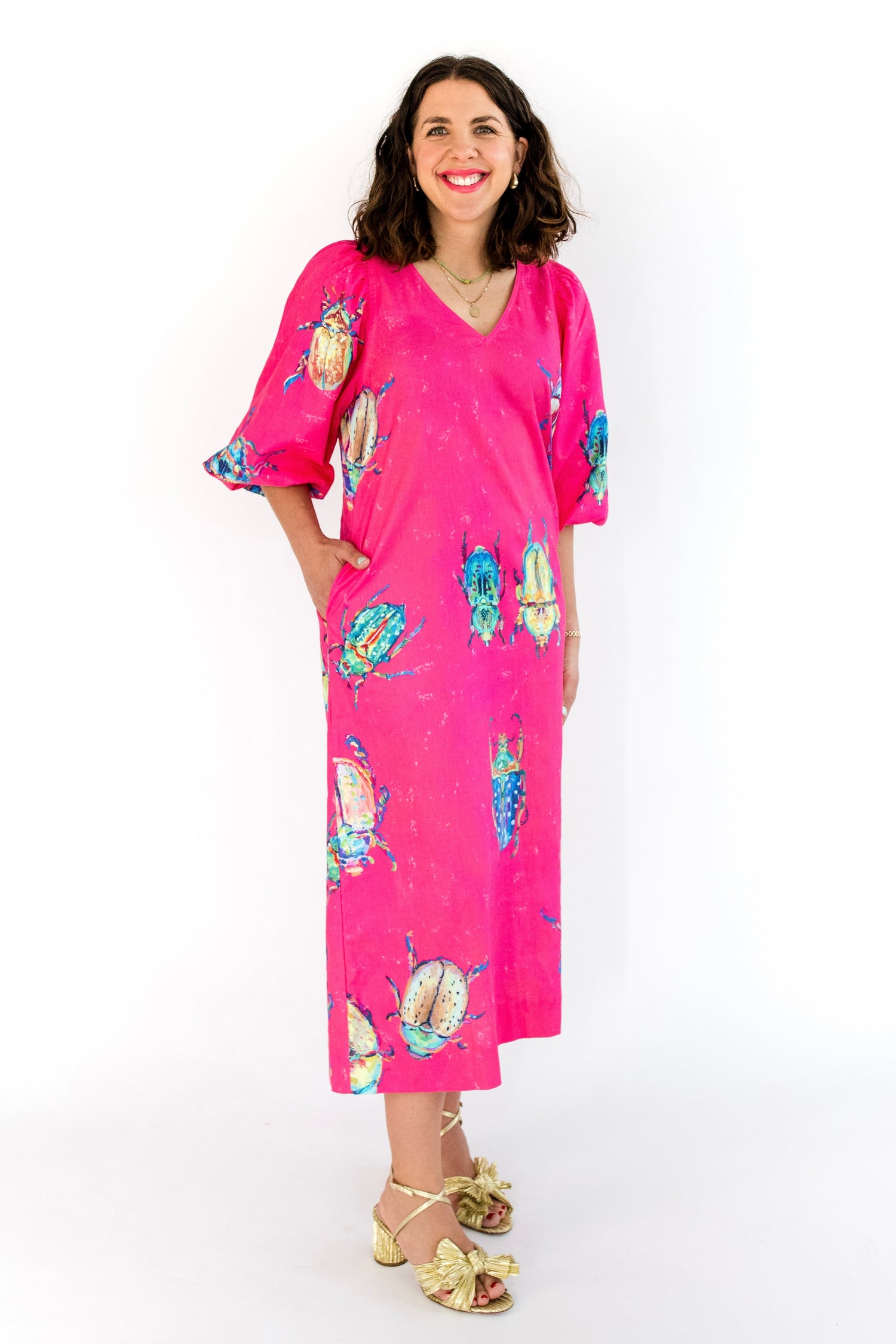 Pinkmas Beetle Paris Dress