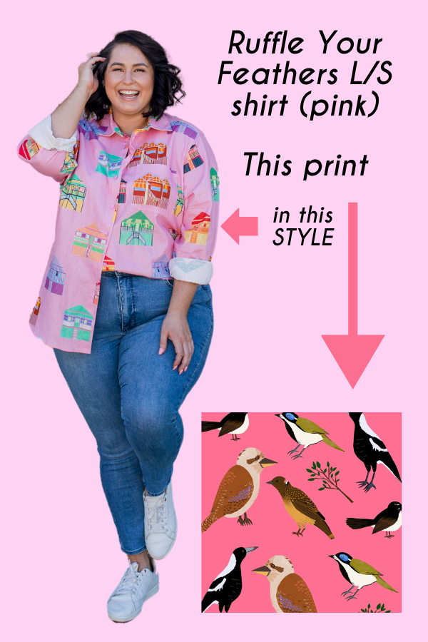 PRE-ORDER Ruffle Your Feathers (pink) L/S shirt