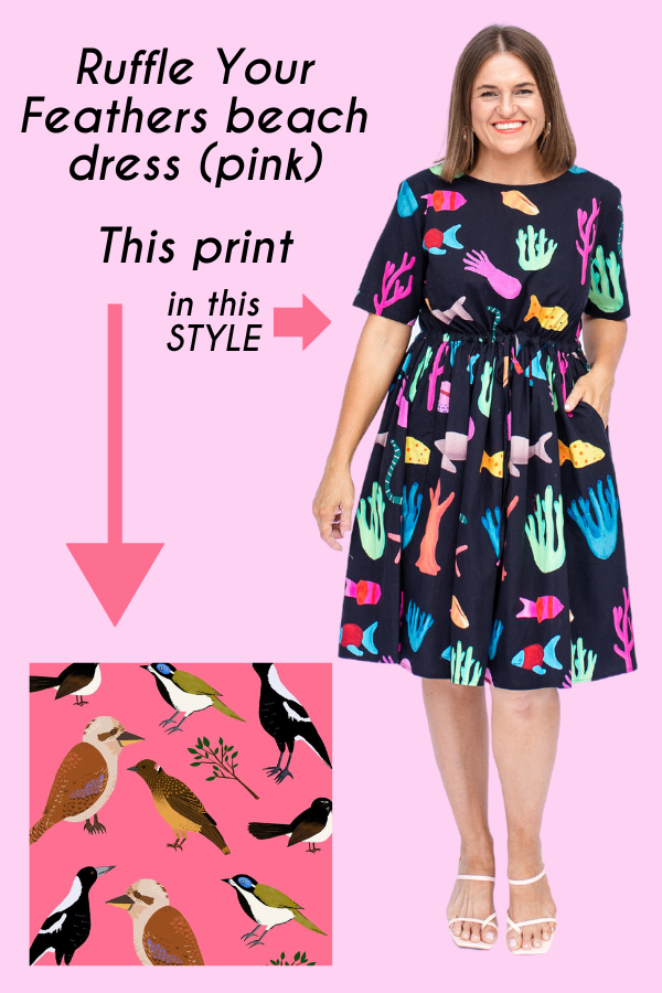 PRE-ORDER Ruffle Your Feathers (pink) beach dress