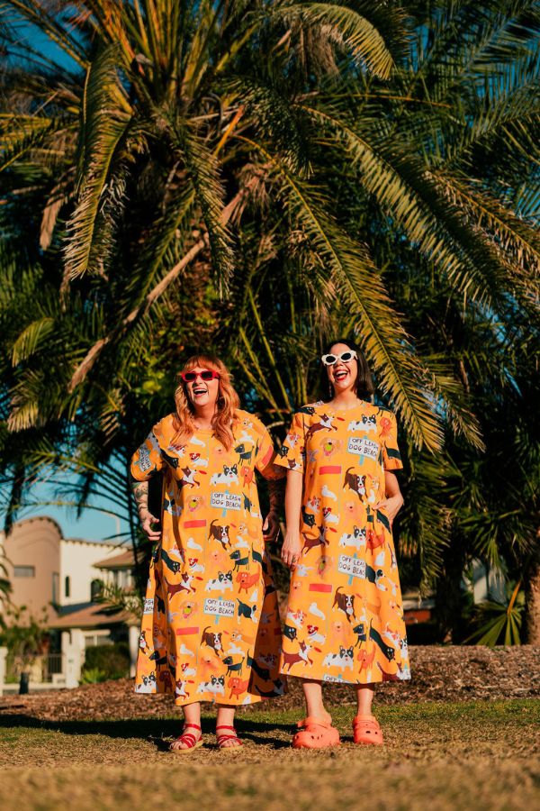Beach Pups t-shirt dress