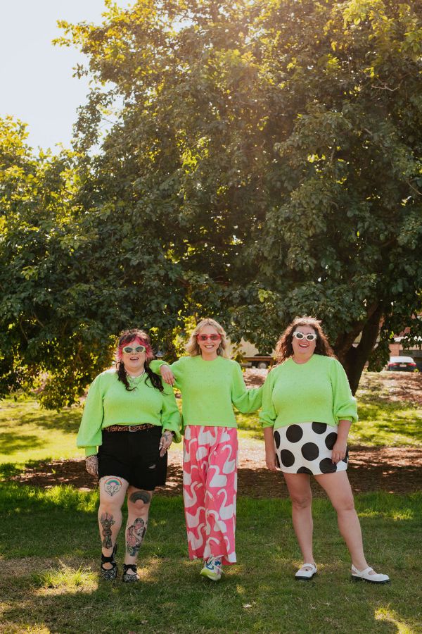 Lime Bobble Knit