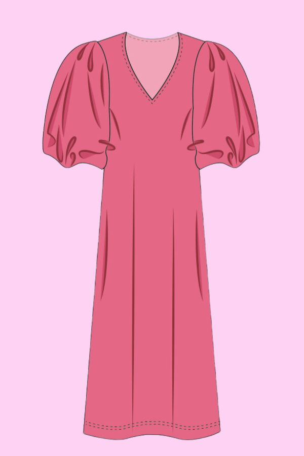 PRE-ORDER Ruffle Your Feathers (pink) Paris dress