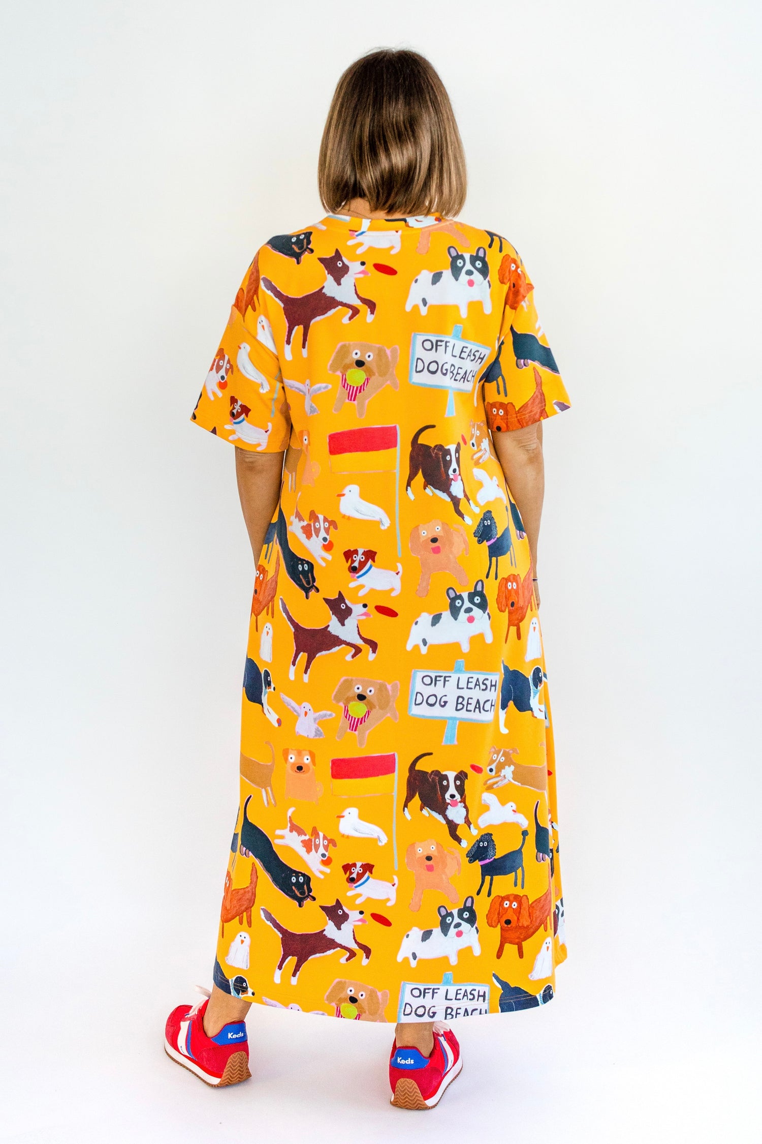 Beach Pups t-shirt dress