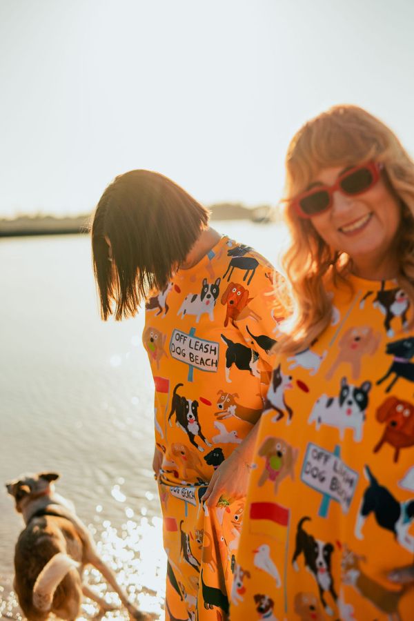 Beach Pups t-shirt dress