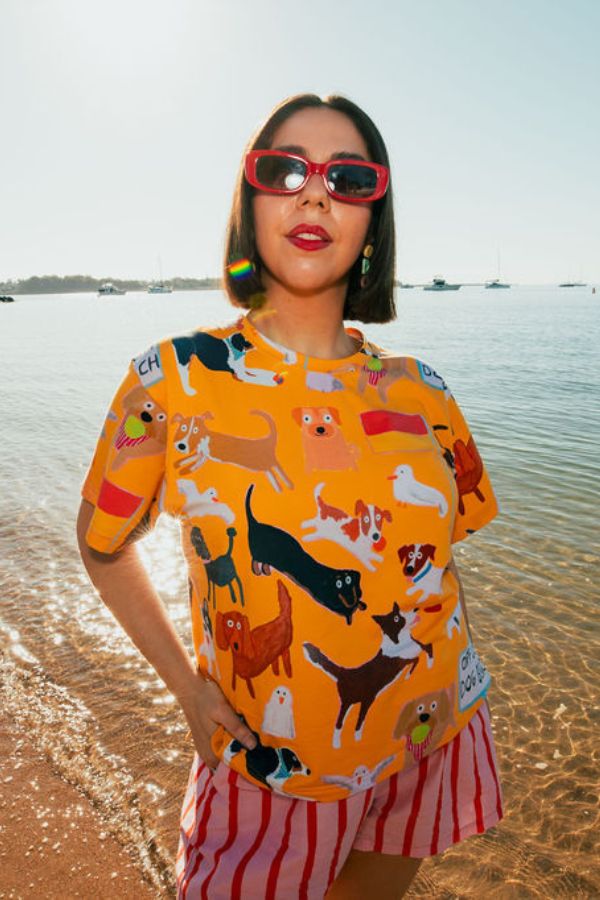 Beach Pups boxy t-shirt