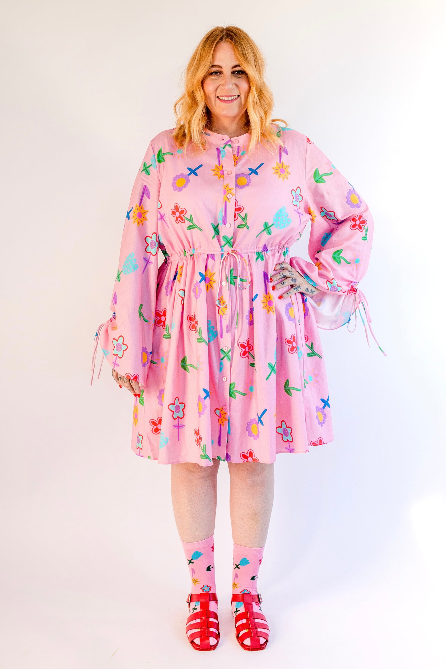 Cottage Garden Poppy Dress