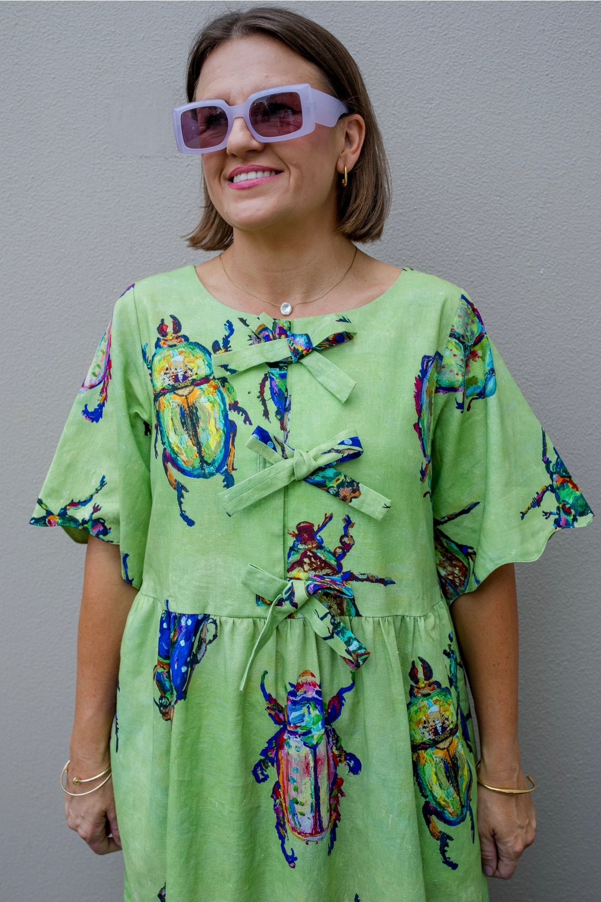 Christmas Beetle Wavy Dress