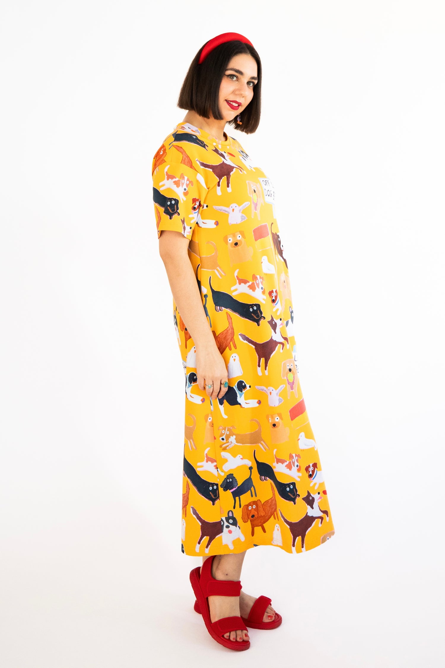 Beach Pups t-shirt dress
