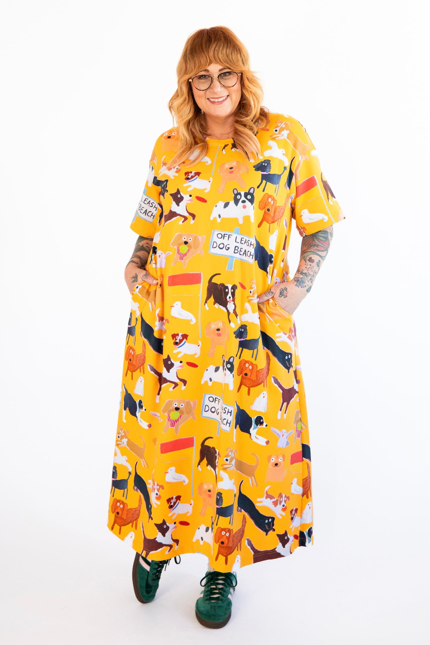 Beach Pups t-shirt dress