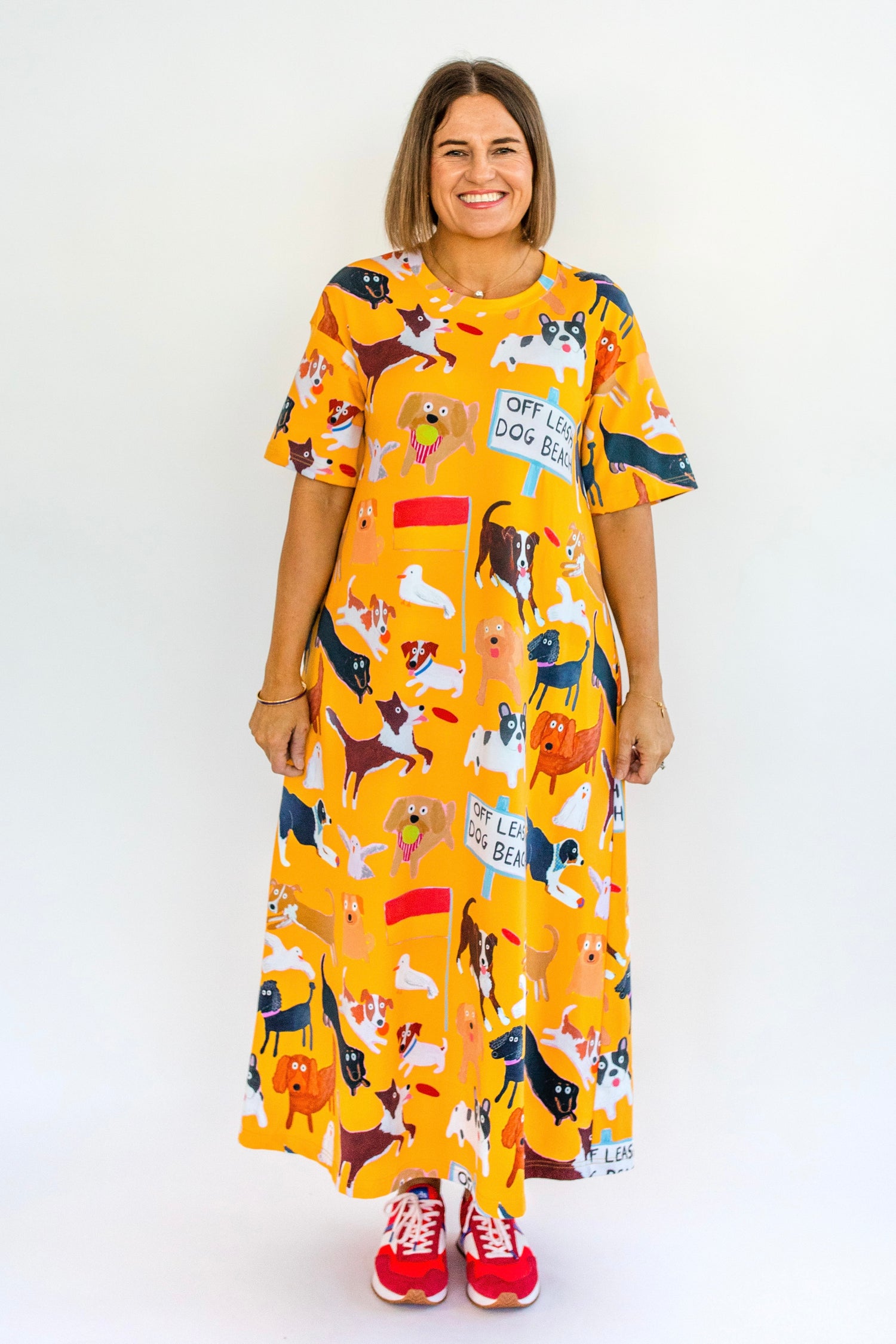 Beach Pups t-shirt dress