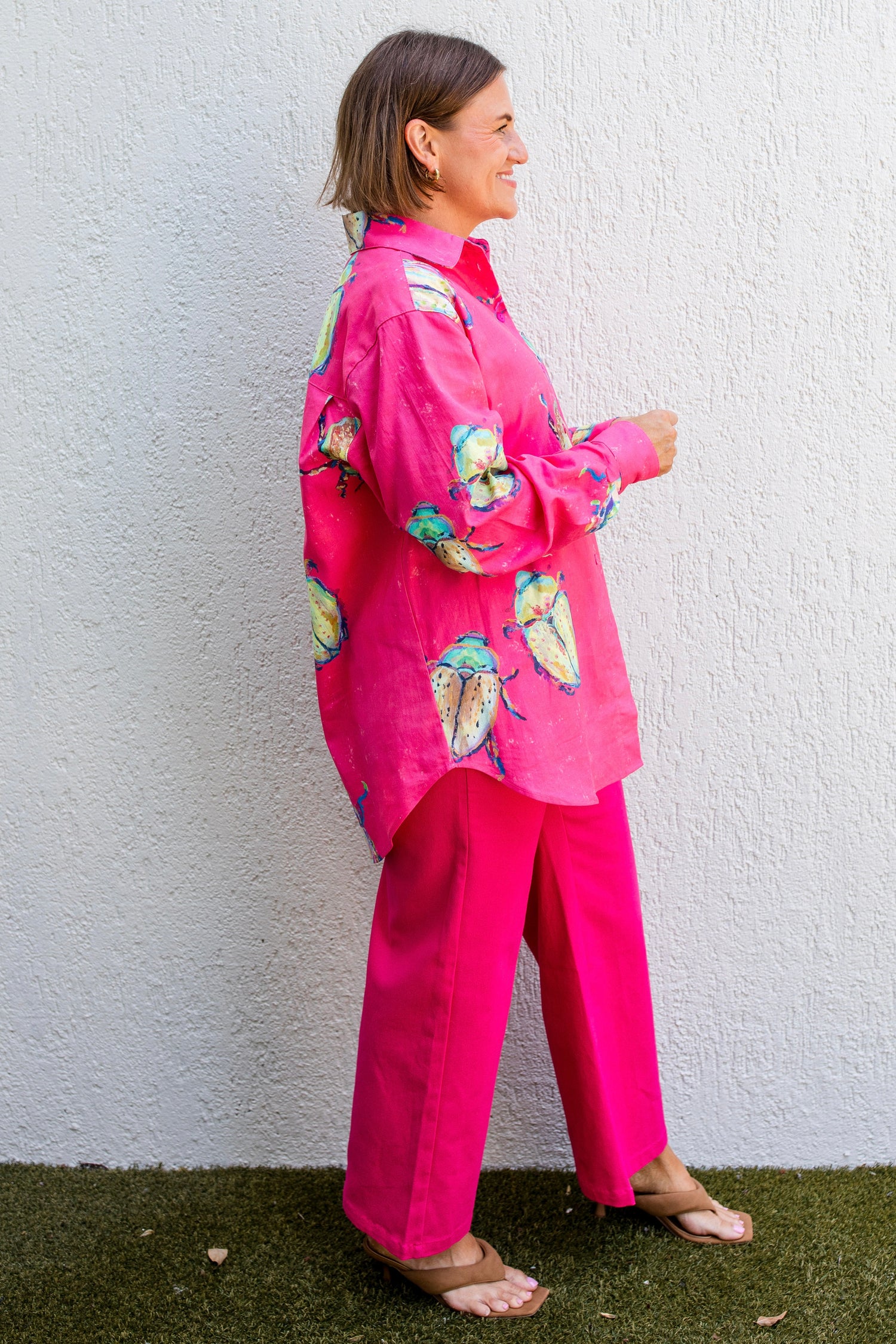 Pinkmas Beetle Oversized Shirt