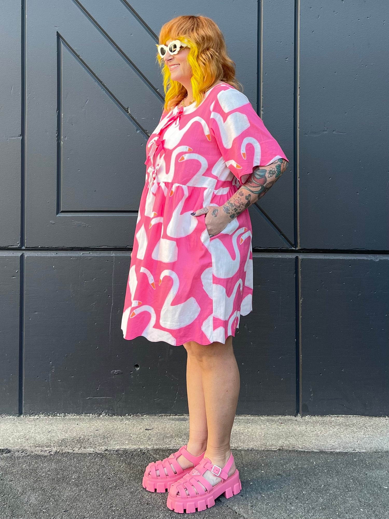 Swan Wavy Dress (short)