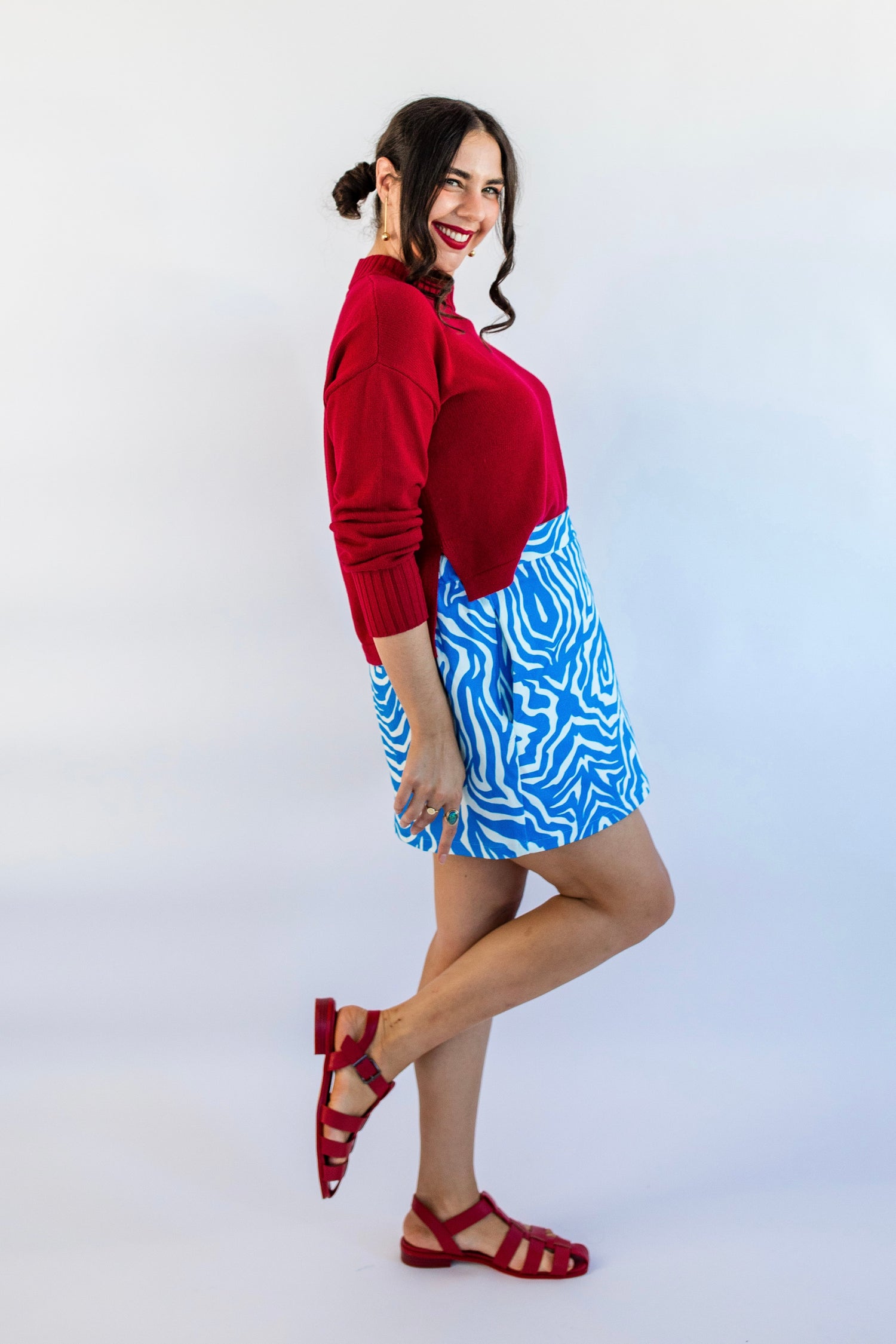 Zebra Hues Mini Skirt
