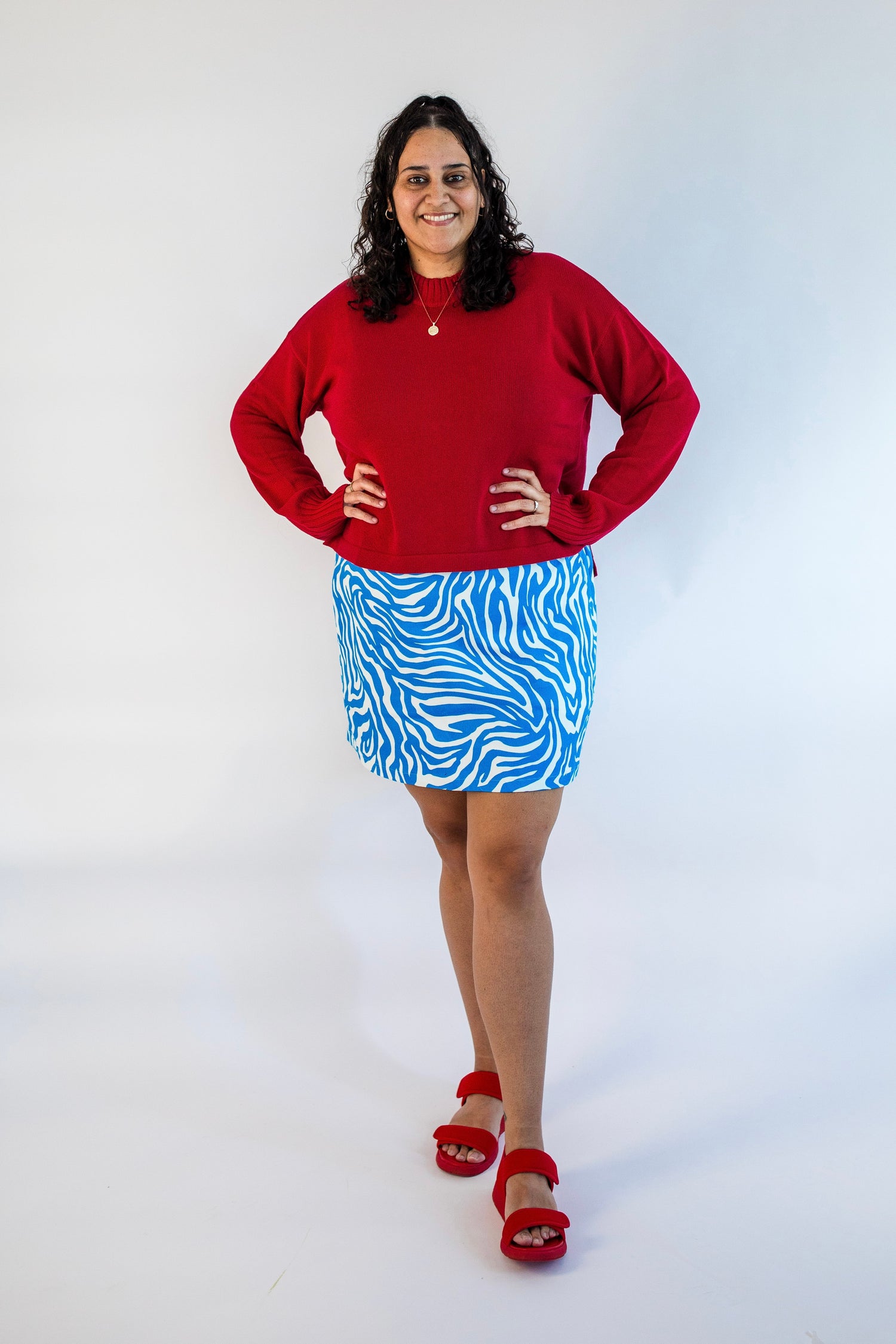 Zebra Hues Mini Skirt