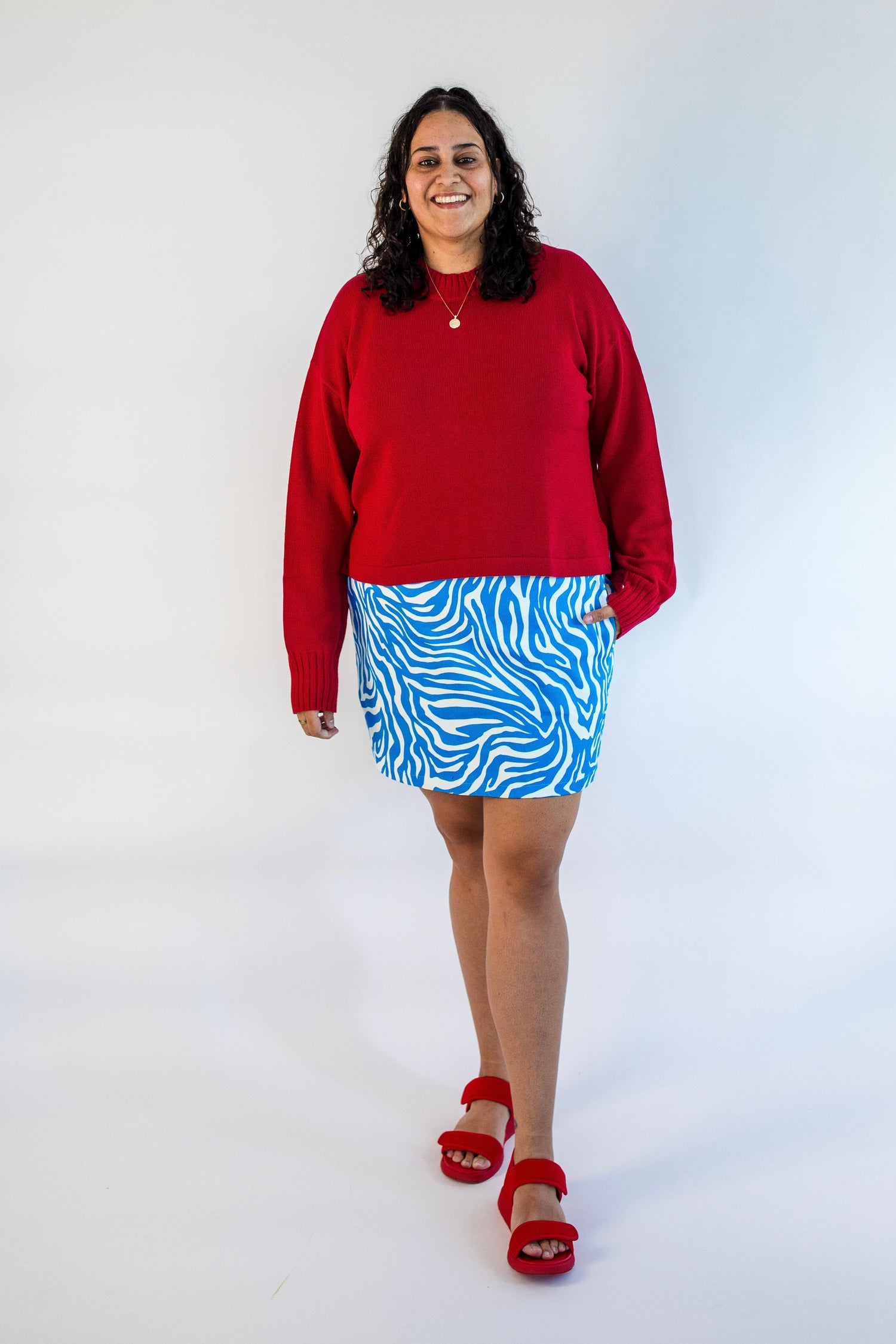 Zebra Hues Mini Skirt