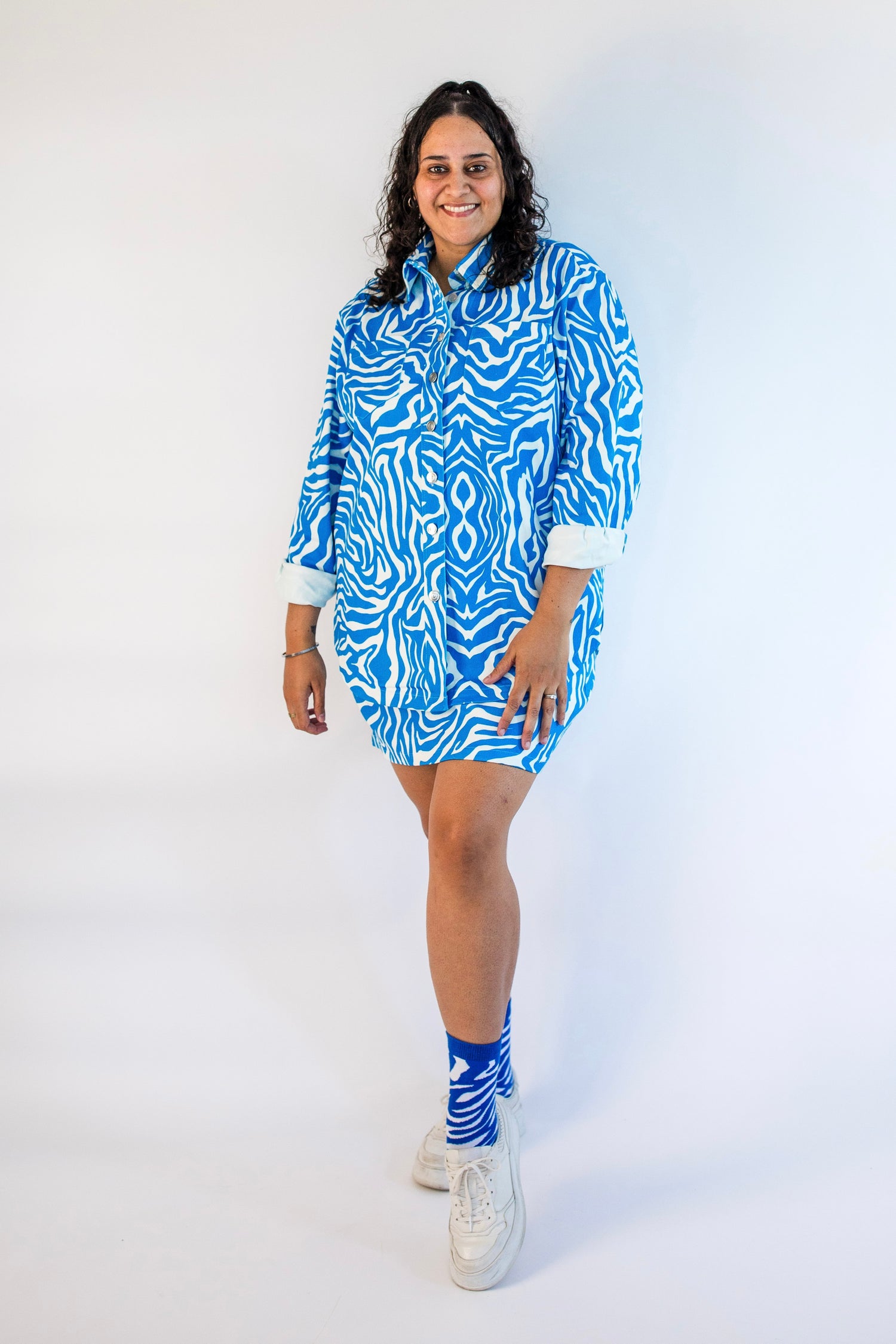 Zebra Hues Mini Skirt