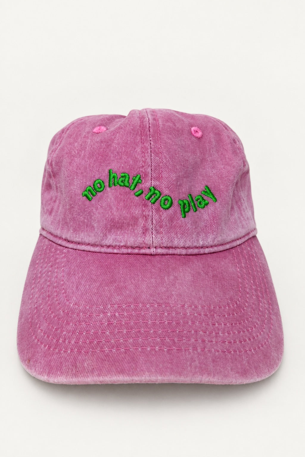 Embroidered Slogan Caps