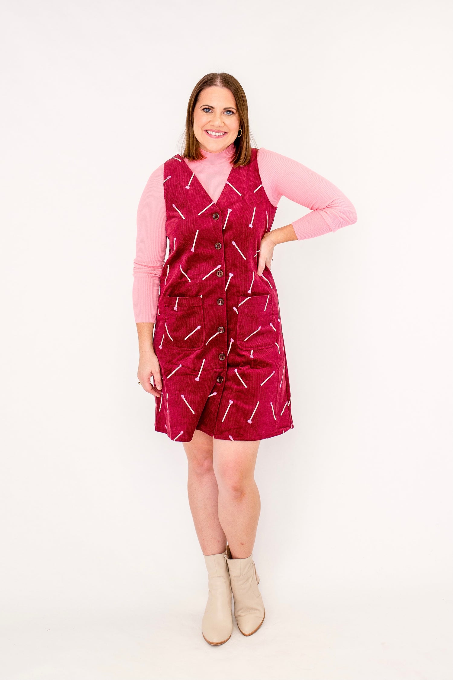 Lovestruck Embroidered Pinafore